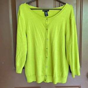 NY & CO green cardigan- Women’s size L